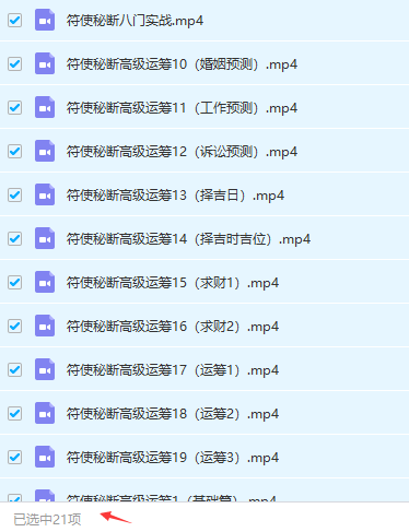 张岩客弟子万醒《奇门遁甲符使秘断高级运筹班》视频21集。清晰度一般