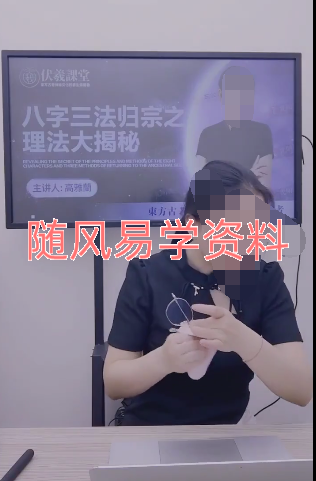 高雅兰  八字三法归宗之象法，理法，技法大揭秘视频3集，每集五小时左右