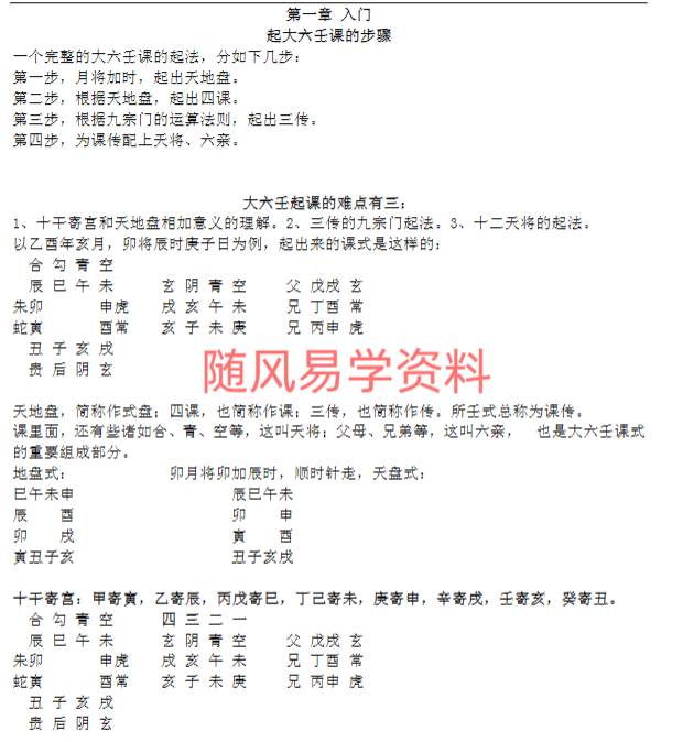 鲁国山人   大六壬入门到提高83页