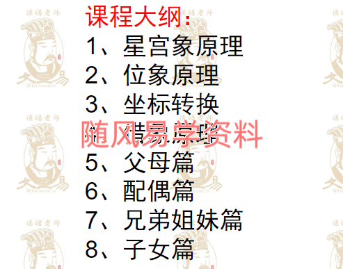 德皓  宗师解密系列之精讲六亲关系（星宫原理、位象原理、坐标转换、借象原理、根基出处）》1集视频+文档