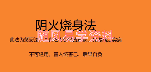 阴火烧身惩治法视频一集
