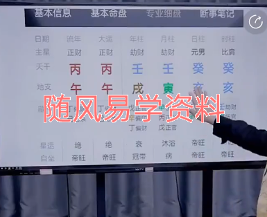 邱易芸-八字十神吉凶直断财富高低层次、婚姻成败、六亲吉凶应期及调整秘法视频一集